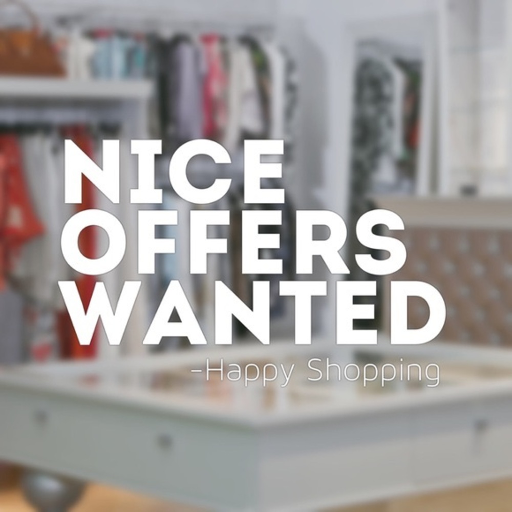 Willing to negotiate!